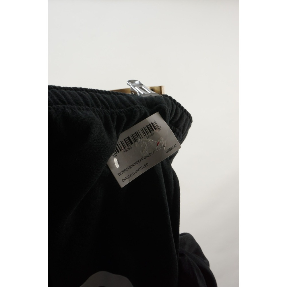 New Designs Untitled Circle U Untitled Men's 2XL x 33 Black White Fleece Joggers - Picture 5 of 8